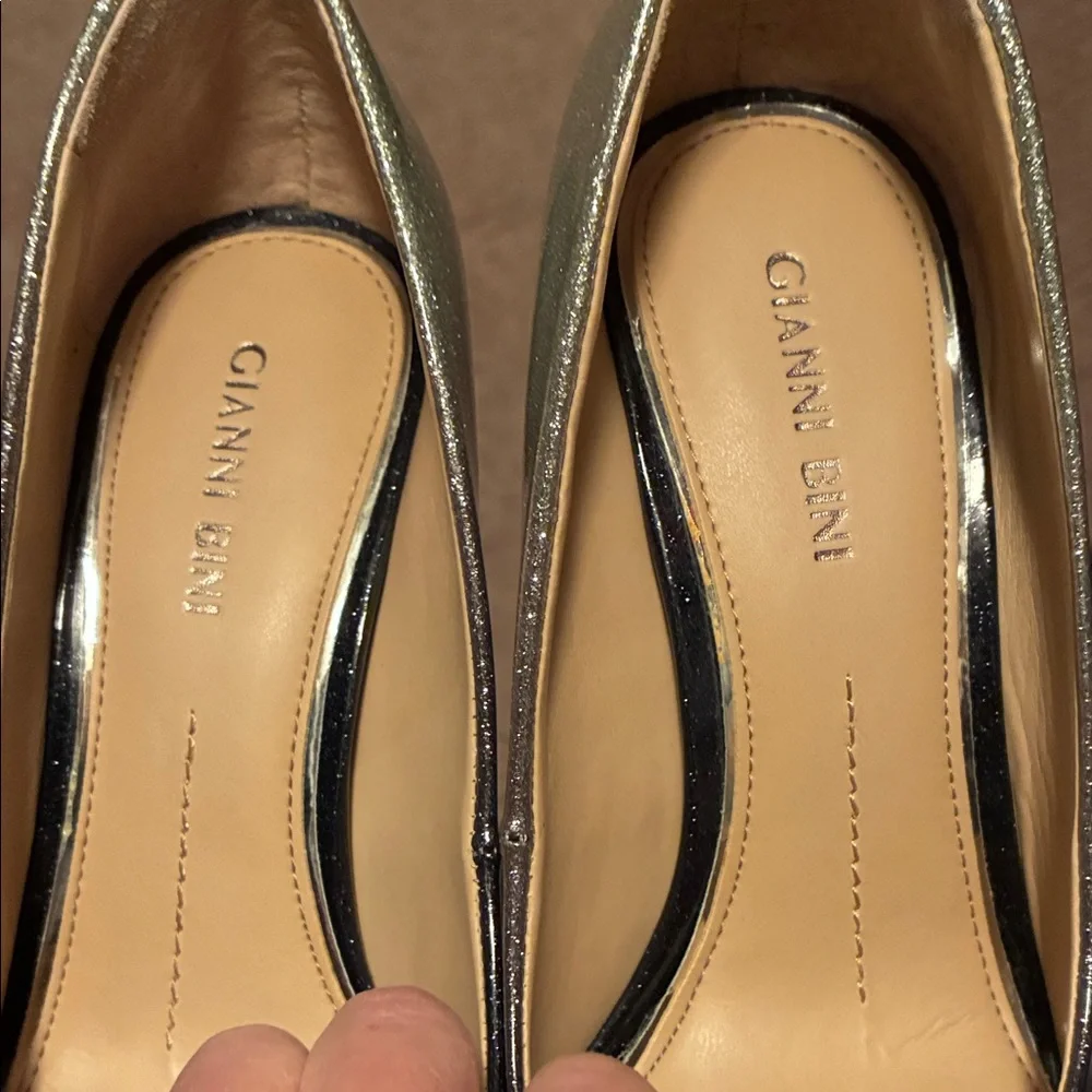 Gianni Bini Black and Silver Heels - Picture 2 of 4